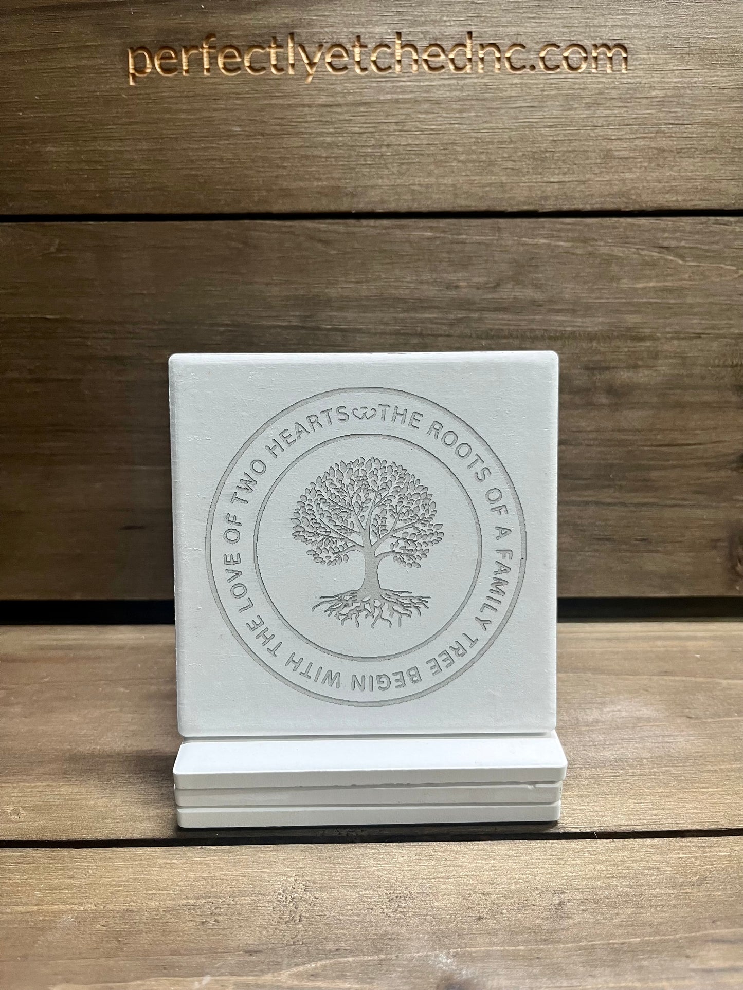 White Ceramic Coasters